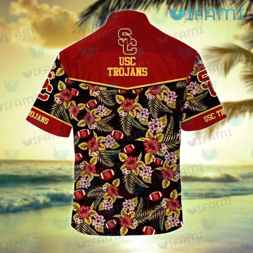 USC Hawaiian Shirt Football Love Peace USC Trojans Gift