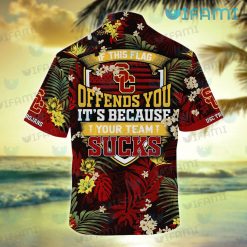 USC Hawaiian Shirt If This Flag Offends You Your Team Sucks USC Trojans Gift