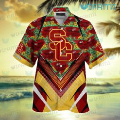 USC Hawaiian Shirt Kayak Tropical Island USC Trojans Present