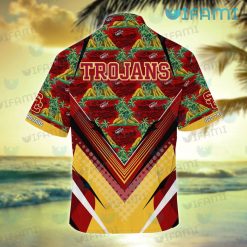 USC Hawaiian Shirt Kayak Tropical Island USC Trojans Present Back