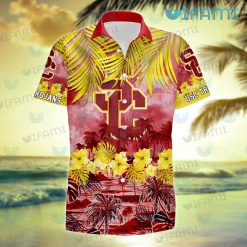 USC Hawaiian Shirt Tropical Summer Beach USC Trojans Gift