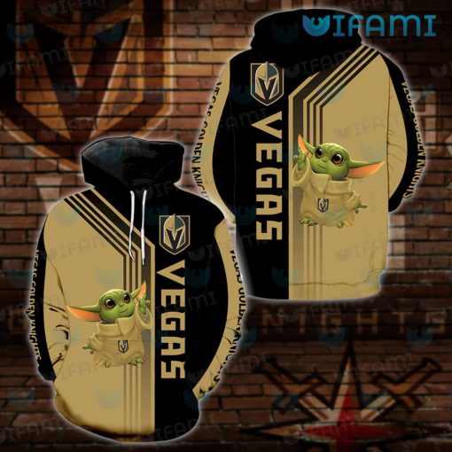 Vegas Golden Knights Hoodie 3D Baby Yoda VGK Gift