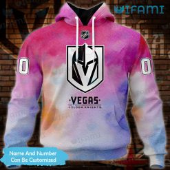 Vegas Golden Knights Hoodie 3D Breast Cancer Awareness Month Custom VGK Gift