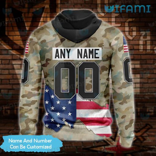 Vegas Golden Knights Hoodie 3D Camo USA Flag Custom VGK Gift