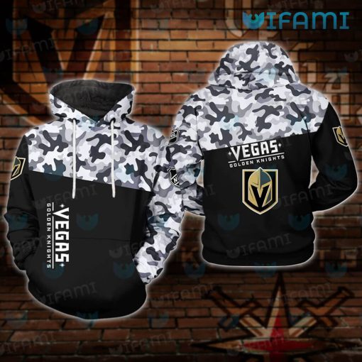 Vegas Golden Knights Hoodie 3D Camo Veteran VGK Gift