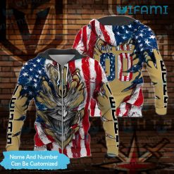 Vegas Golden Knights Hoodie 3D Demon USA Flag Personalized VGK Gift
