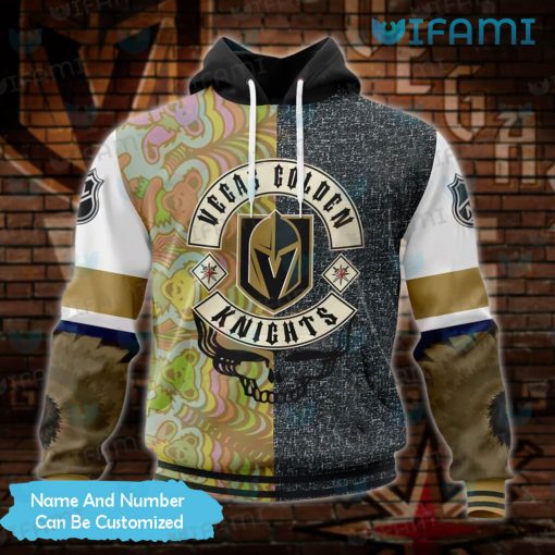 Vegas Golden Knights Hoodie 3D Grateful Dead Bears Personalized Golden Knights Gift