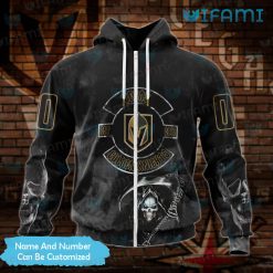 Vegas Golden Knights Hoodie 3D Grim Reaper EST 2017 Custom VGK Zipper