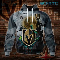 Vegas Golden Knights Hoodie 3D Halloween Night VGK Zipper