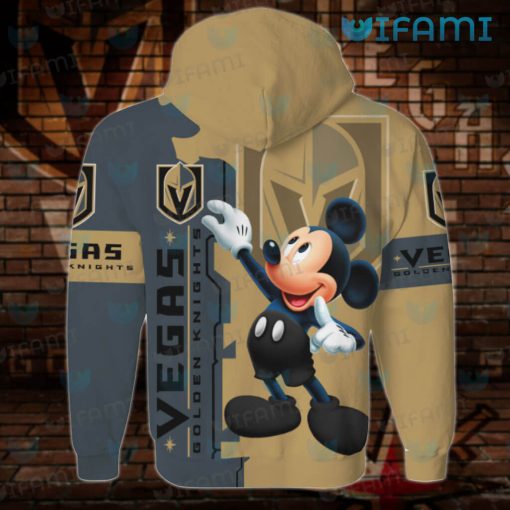 Vegas Golden Knights Hoodie 3D Mickey Mouse VGK Gift