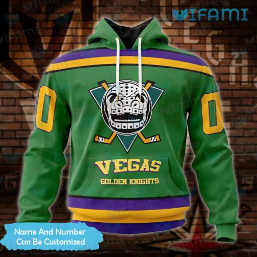 Vegas Golden Knights Hoodie 3D Mighty Ducks Logo Custom VGK Gift