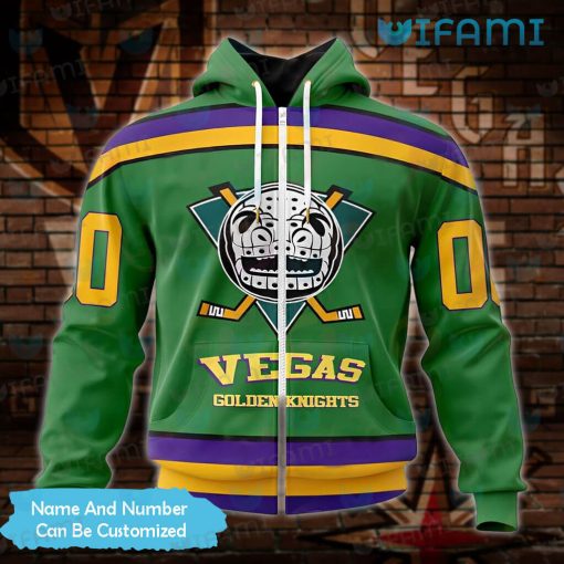 Vegas Golden Knights Hoodie 3D Mighty Ducks Logo Custom VGK Gift