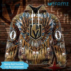 Vegas Golden Knights Hoodie 3D Native American Personalized VGK Gift