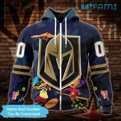 Vegas Golden Knights Hoodie 3D Otto Reggie Rocket Power Custom VGK Zipper