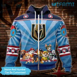 Vegas Golden Knights Hoodie 3D Paw Patrol Custom VGK Zipper