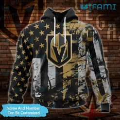 Vegas Golden Knights Hoodie 3D Splash USA Flag Custom VGK Gift