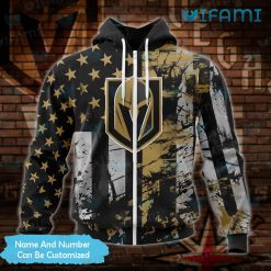 Vegas Golden Knights Hoodie 3D Splash USA Flag Custom VGK Zipper