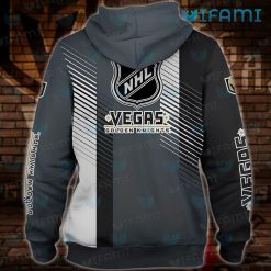 Vegas Golden Knights Hoodie 3D Stripe Pattern VGK Present Back