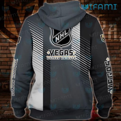 Vegas Golden Knights Hoodie 3D Stripe Pattern VGK Gift