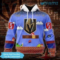 Vegas Golden Knights Hoodie 3D Super Mario Game Custom VGK Gift