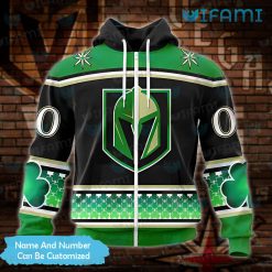 Vegas Knights Hoodie 3D Celebrate St Patricks Day Custom Vegas Golden Knights Zipper