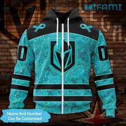 Vegas Knights Hoodie 3D Fight Ovarian Cancer Custom Vegas Golden Knights Zipper