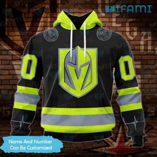 Vegas Knights Hoodie 3D FireFighter Color Custom Vegas Golden Knights Gift