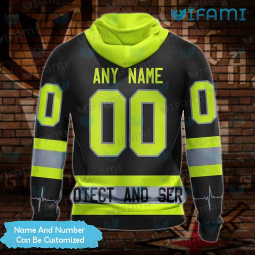 Vegas Knights Hoodie 3D FireFighter Color Custom Vegas Golden Knights Gift