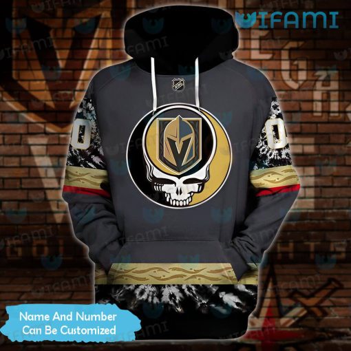 Vegas Knights Hoodie 3D Grateful Dead Tie Dye Custom Vegas Golden Knights Gift