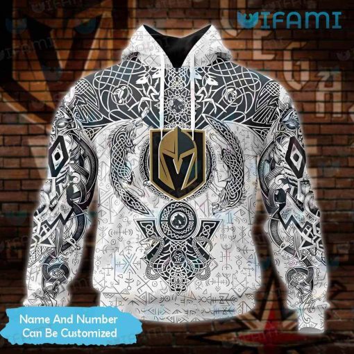 Vegas Knights Hoodie 3D Norse Viking Symbols Custom Vegas Golden Knights Gift