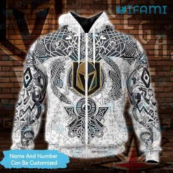 Vegas Knights Hoodie 3D Norse Viking Symbols Custom Vegas Golden Knights Zipper