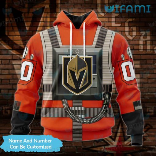 Vegas Knights Hoodie 3D Rebel Pilot Design Custom Vegas Golden Knights Gift