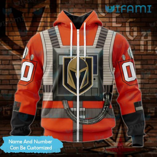 Vegas Knights Hoodie 3D Rebel Pilot Design Custom Vegas Golden Knights Gift