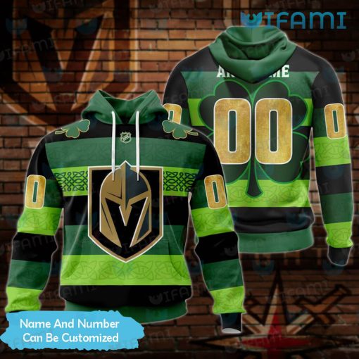 Vegas Knights Hoodie 3D St Patricks Day Design Custom Vegas Golden Knights Gift