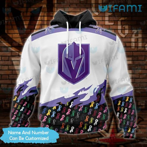 Vegas Knights Hoodie 3D We Can Beat Cancer Custom Vegas Golden Knights Gift