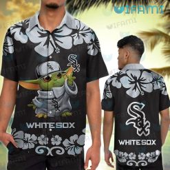 White Sox Hawaiian Shirt Plumeria Palm Leaf Chicago White Sox Gift