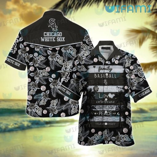 White Sox Hawaiian Shirt Baseball Love Peace Chicago White Sox Gift