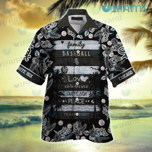 White Sox Hawaiian Shirt Baseball Love Peace Chicago White Sox Gift