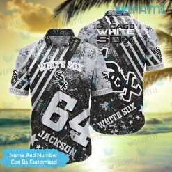 White Sox Hawaiian Shirt Grunge Pattern Personalized Chicago White Sox Gift