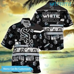 White Sox Hawaiian Shirt Hibiscus Palm Leaf Custom Chicago White Sox Gift