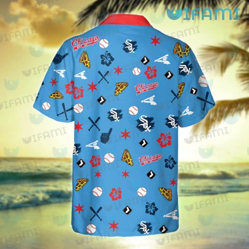 White Sox Hawaiian Shirt Pizza Basell Pattern Chicago White Sox Gift