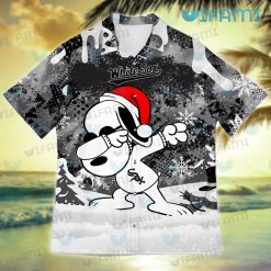 White Sox Hawaiian Shirt Snoopy Dabbing Snowflake Chicago White Sox Present