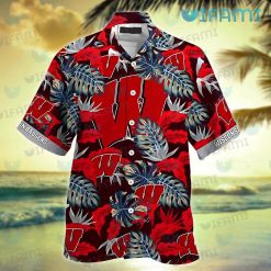 Wisconsin Badgers Hawaiian Shirt Stress Blessed Obsessed Badgers Present