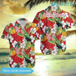 Wisconsin Badgers Hawaiian Shirt Toucan Rosella Pineapple Custom Badgers Gift