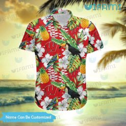 Wisconsin Badgers Hawaiian Shirt Toucan Rosella Pineapple Custom Badgers Present