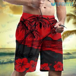 Wisconsin Badgers Hawaiian Shirt Tropical Beach Badgers Short