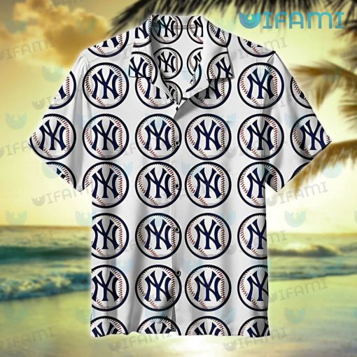 Yankees Hawaiian Shirt Baseball Logo Pattern New York Yankees Gift