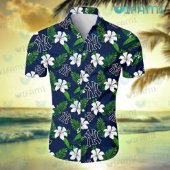 Yankees Hawaiian Shirt Flower Pattern New York Yankees Gift