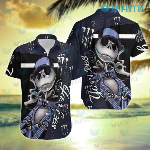 Yankees Hawaiian Shirt Jack Skellington Zero New York Yankees Gift