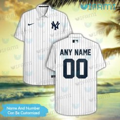 Yankees Hawaiian Shirt Nike Stripe Pattern Custom New York Yankees Gift